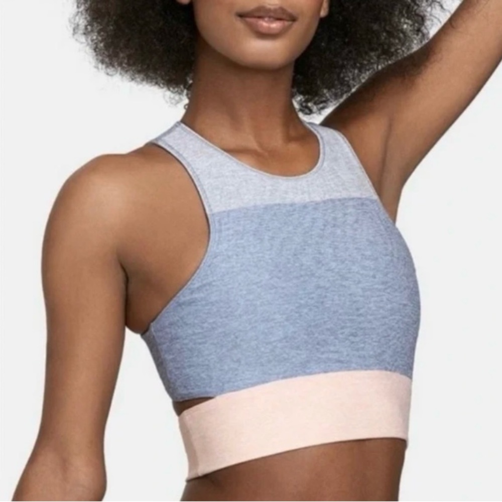 Outdoor Voices Tricolor Slashback sports bra size XS